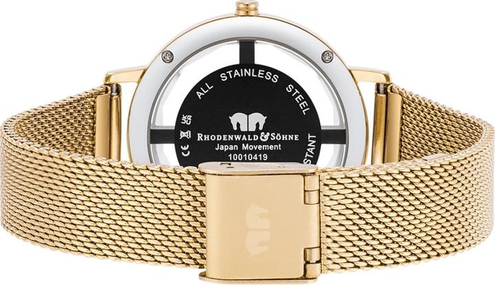 Produktbild Damen Quarzuhr Lucrezia Edelstahl Gelbgold - 33686 (Analoguhr, 36 mm)