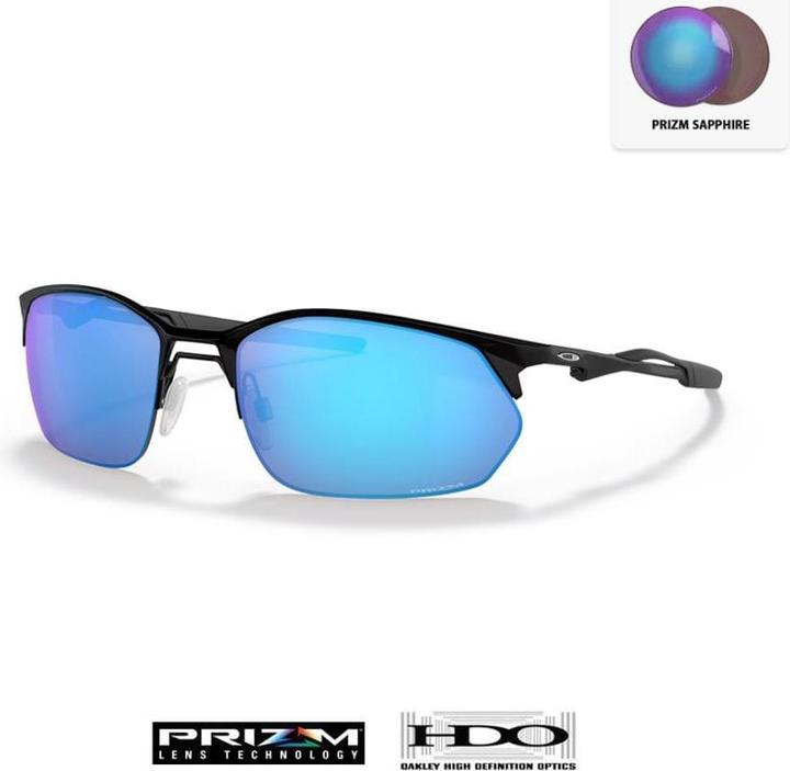 Actual product image Oakley Wire Tap 20 Satin BlackPrizm Sapphire