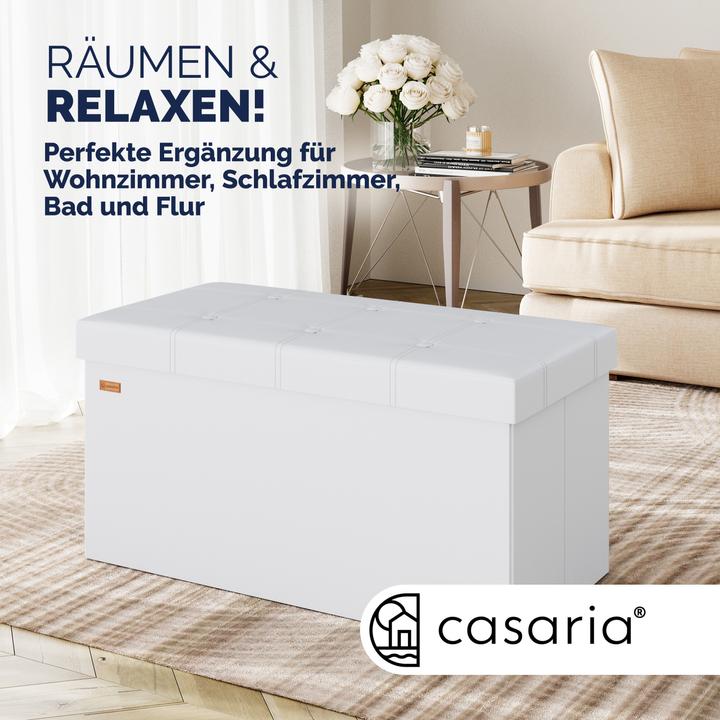 Produktbild Casaria Sitztruhe mit Stauraum (80 cm)