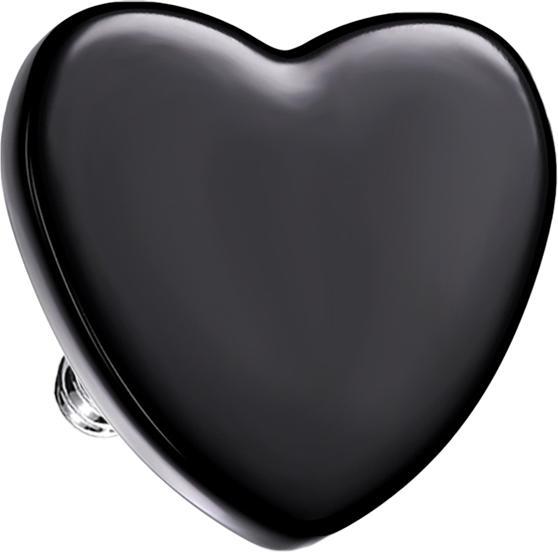 Immagine prodotto Star Piercing Ancora dermica Cuore nero (Acciaio chirurgico 316L, senza ottone)