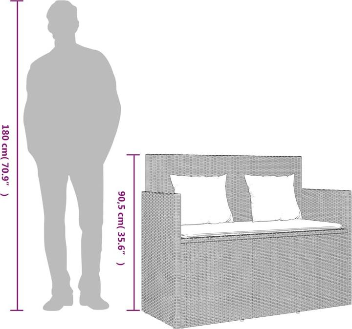 Image du produit VidaXL Ensemble salon de jardin 10 pièces avec coussins