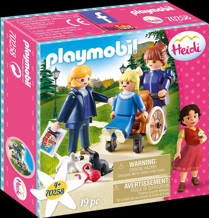 Produktbild Playmobil Clara mit Vater und Fräulein Rottenmeier (70258, Playmobil Heidi)