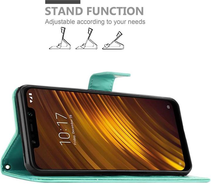 Actual product image Cadorabo Flower Book Cover (Xiaomi Pocophone F1)