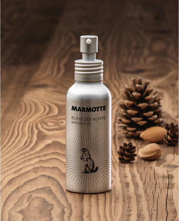 Actual product image Puralpina Marmotte Massage-Öl Ruhe der Alpen (100 ml)