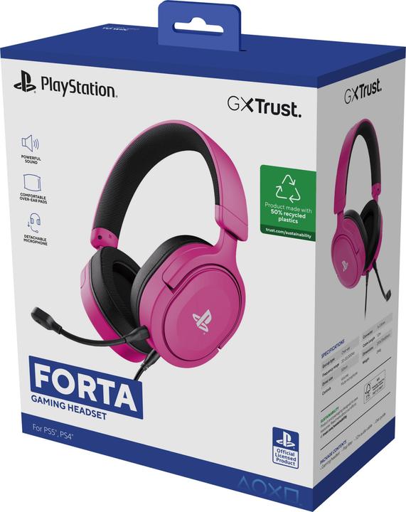 Produktbild Trust GXT498P FORTA HEADSET PS5 PINK (Kabelgebunden)