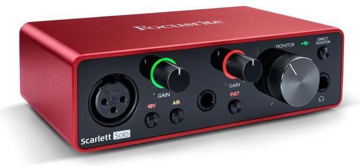 Actual product image Focusrite Scarlett solo 3rd gene (USB)