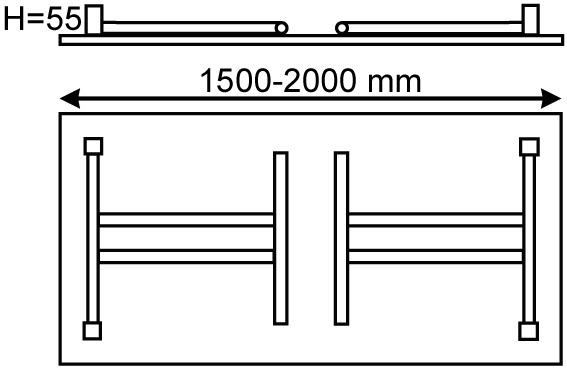 Actual product image Werkstarck Table folding feet