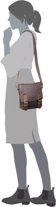 Immagine prodotto Greenwood Herrentasche Echtleder 9 Zoll Aden Vintage Look Sandel No.1