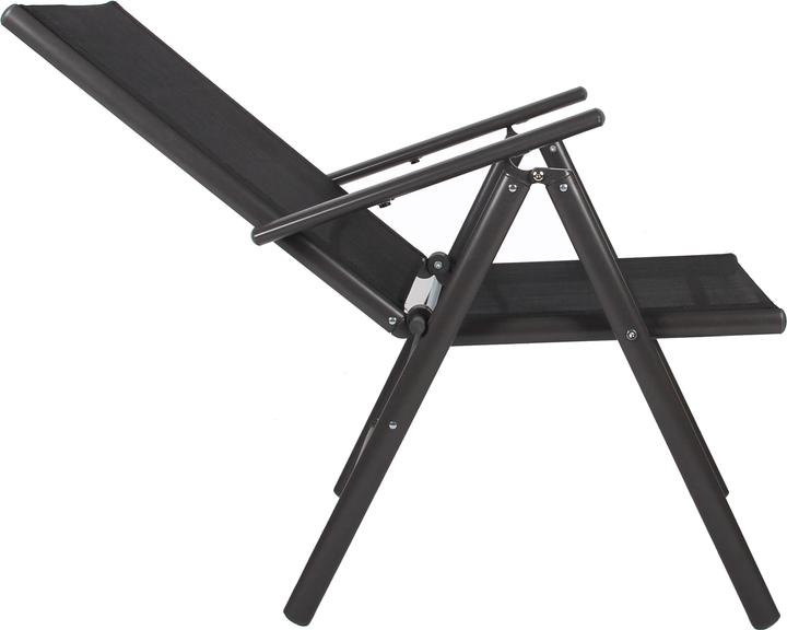 Actual product image VCM Set aluminum folding garden chair high back