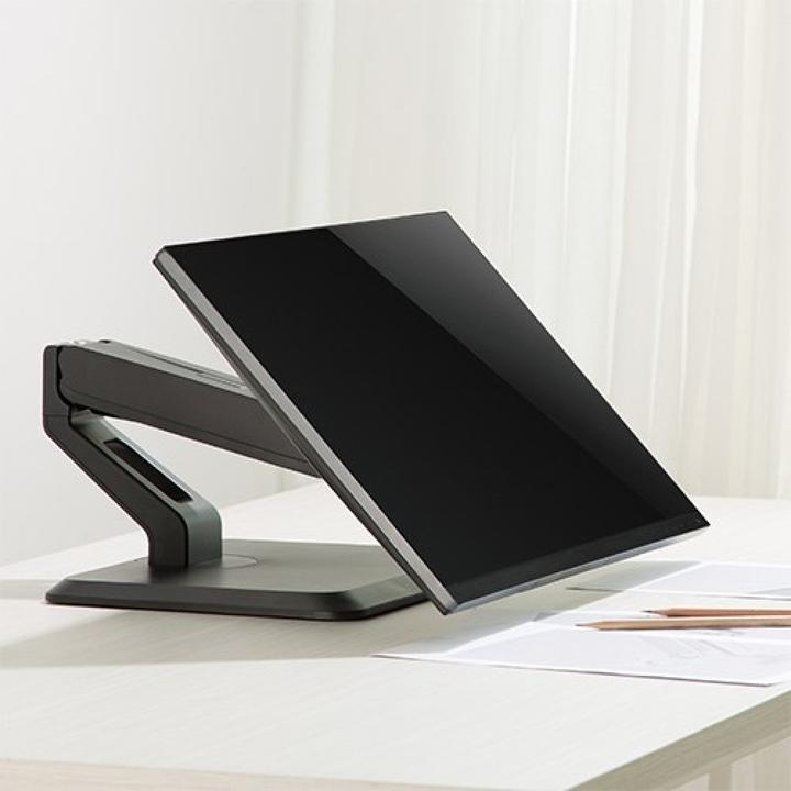 Actual product image Techly Desk Mount for 1 Touchscreen 17-32inch 43-81cm black (Table, 32")