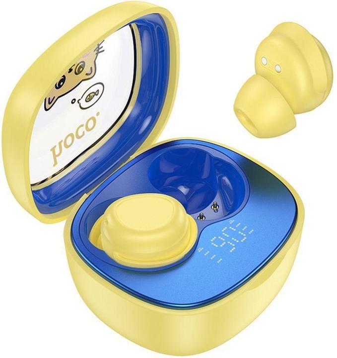Productafbeelding Hoco Wireless headphones wireless earphones bluetooth TWS for kids EW111 yellow