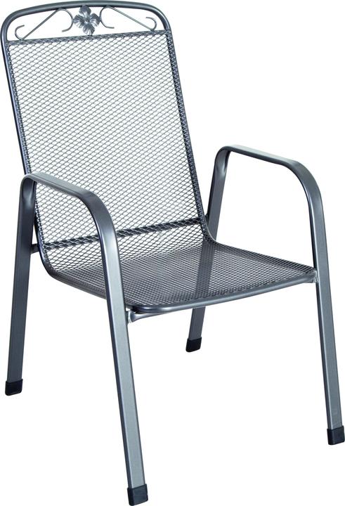 MWH Savoy Stapelstuhl Stahl iron grey