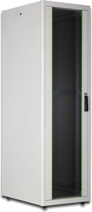 Produktbild Digitus Netzwerkschrank 48,3cm 19Zoll 22HE grau 6/8-D H1164mmxB600mmxT800mm mit Glastuer inkl. 28xMontage... (22 HE, 19 Zoll Rack)