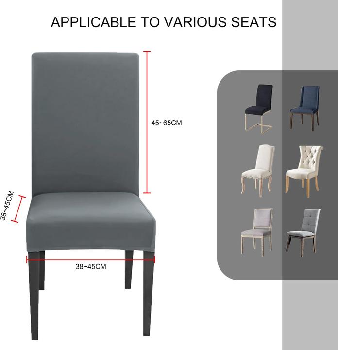 Actual product image Intirilife 6x Elastic Chair Cover Chair Cover