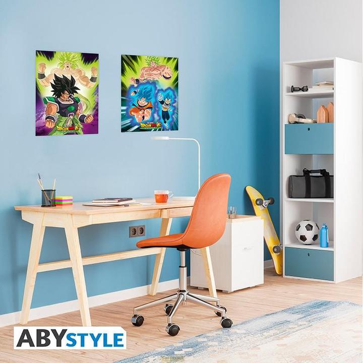 Actual product image ABYstyle DRAGON BALL BROLY - Set 2 Chibi Posters - Broly 52x38 x4