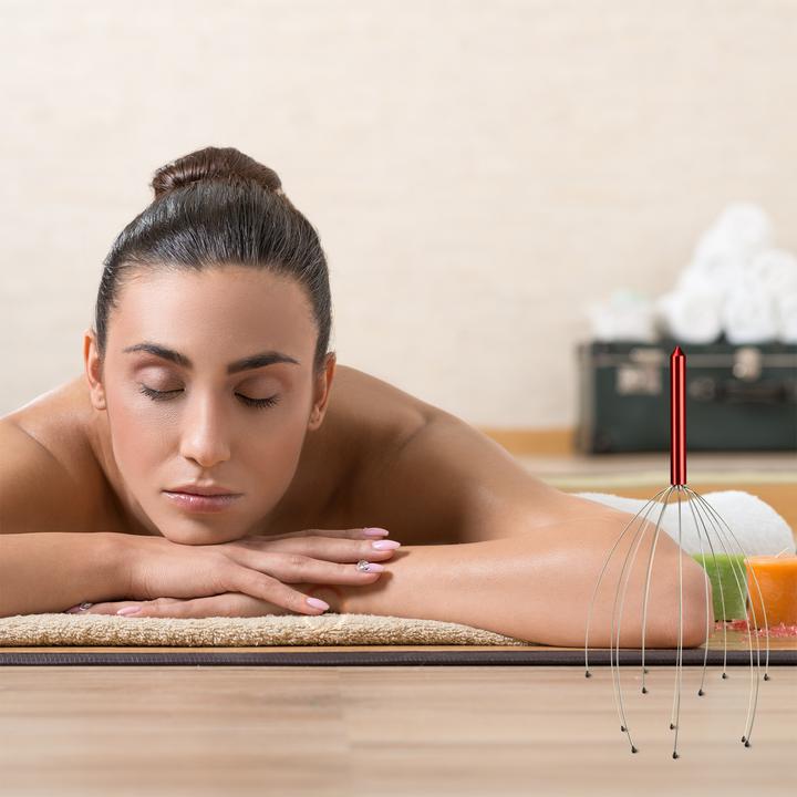 Actual product image Relaxdays Head Massager Metal
