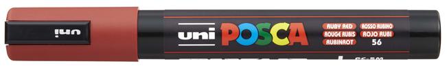 Actual product image Posca Medium Marker PC-5M (Ruby Red, 2.50 mm, 1 x)