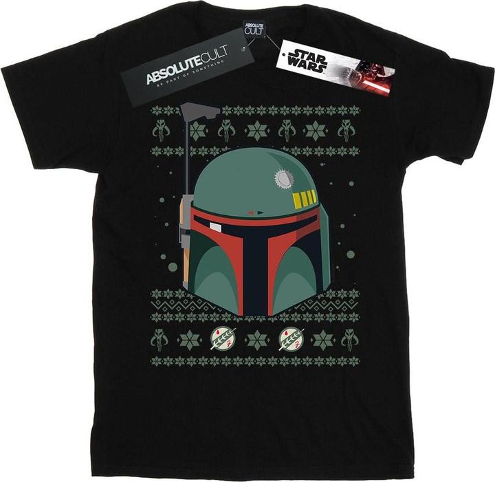 Actual product image Star Wars Mens Boba Fett Christmas T-Shirt (XL)