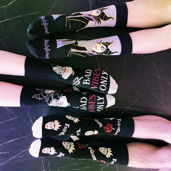 Produktbild Cerdá Disney Villains Socken Bad Vibes Only 36-43 (Einzelpack, 36 - 43)