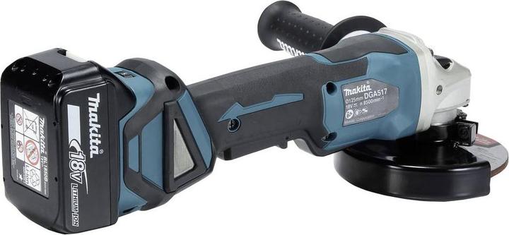 Produktbild Makita 18V Akku-Winkelschleifer DGA517RTJ (125 mm)