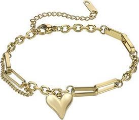 Produktbild Marc Malone Scarlet Gold Bracelet Mcb24003g - Gold-Plated Bracelet With A Heart