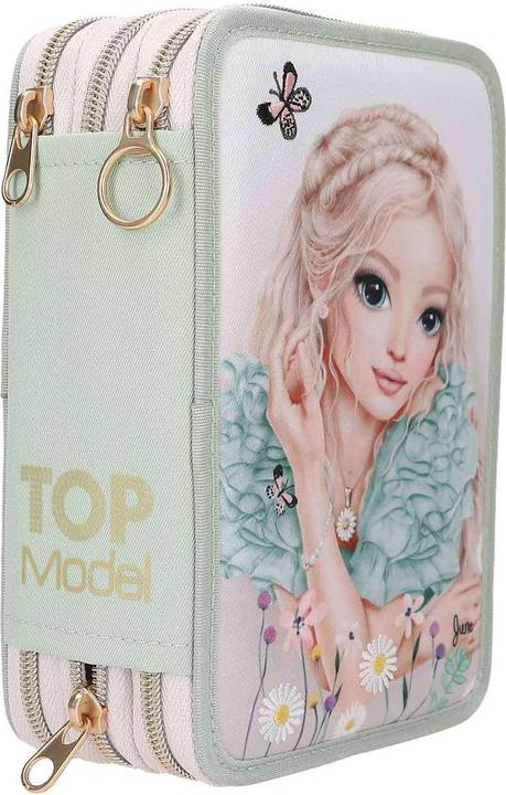 Image du produit Top Model Topmodel - TOPModel Triple Pencil Case SUMMER FEELING - Sage Green (413303)