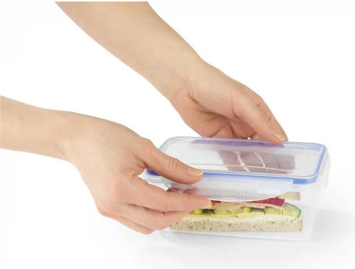 Actual product image Gourmetmaxx 14442 Click-it food storage containers 10 pcs. transparent/blue (2.20 l)