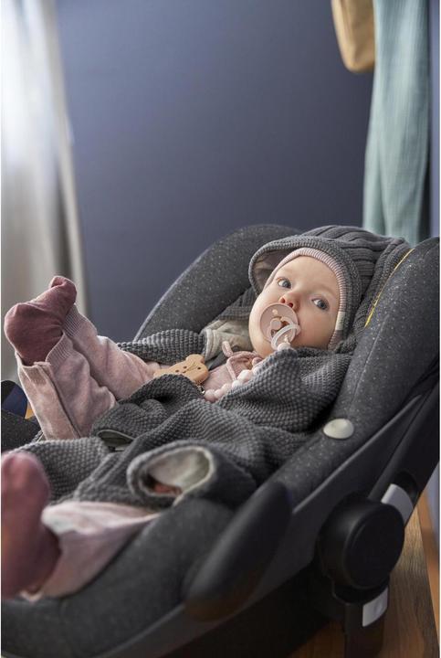 Image du produit Lässig Couverture tricotée pour siège auto bébé (78 x 78 cm)
