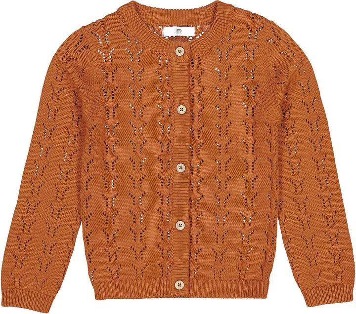 Produktbild La Redoute Collections Strickjacke mit Knopfverschluss und Ajourmuster (128)