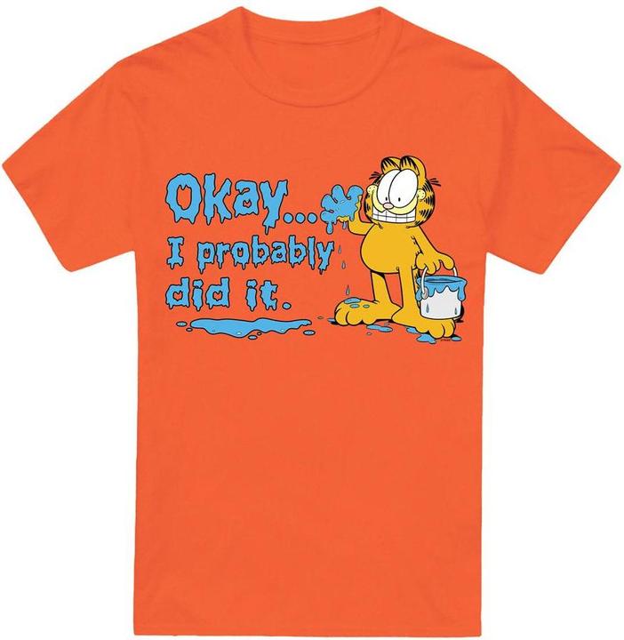 Actual product image Garfield Mens I Probably Did It T-Shirt (L)
