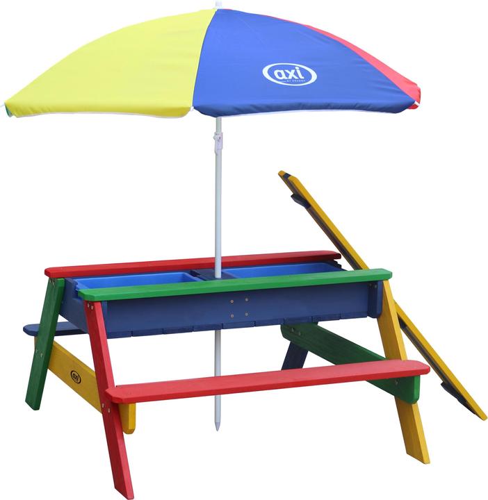 Immagine prodotto Axi Nick Sand & Water Picnic Table Rainbow - Parasol Rainbow
