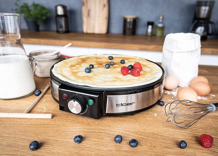 Actual product image Cloer 6630 Crepe maker 2 crepe(s), stainless steel