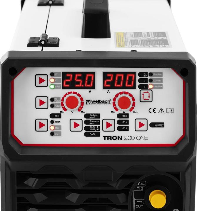 Image du produit Stamos Poste à souder multi procédé - TIG 200 A - Facteur de marche 60% - Coupe 50 A - MIG/MAG 200 A