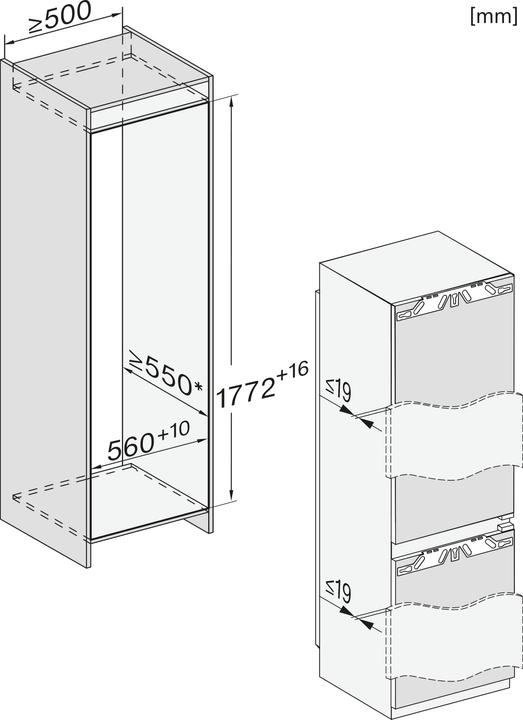 Immagine prodotto Miele Combinazione frigorifero-congelatore KFN 7795 C (246 l)
