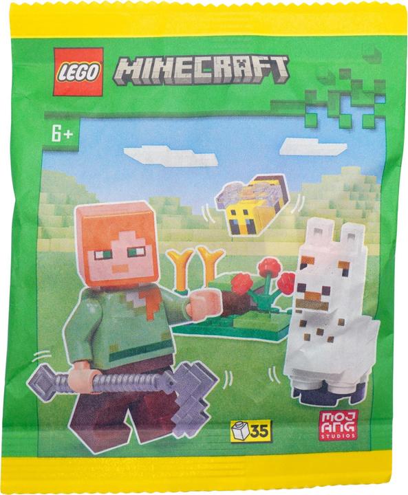 Actual product image LEGO Minecraft Alex with llama and bee - 662308 NEW! Quantity 1x (662308, LEGO Classic)