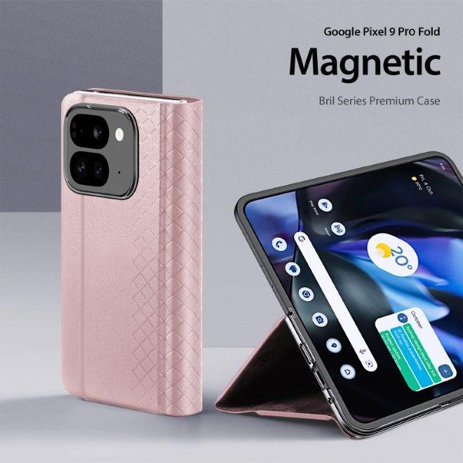 Actual product image Dux Ducis Bril Series Leather Cover (Google Pixel 9 Pro Fold)