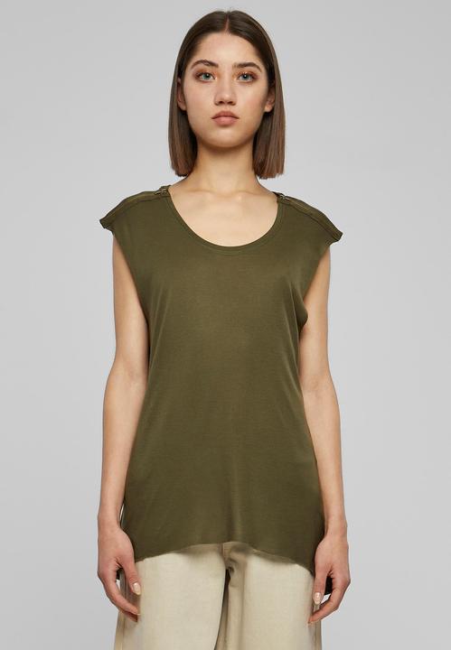 Produktbild Urban Classics Ladies Shoulder Zip HiLo Tee (XS)