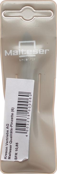 Produktbild Malteser Pinzette spitz 8 cm No 6