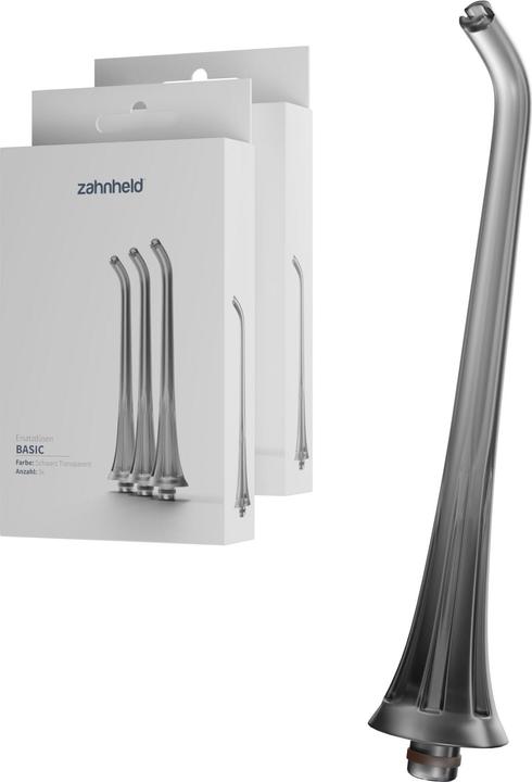 Produktbild Zahnheld Ersatzdüsen Basic 6x Schwarz (Mundduschenaufsätze)