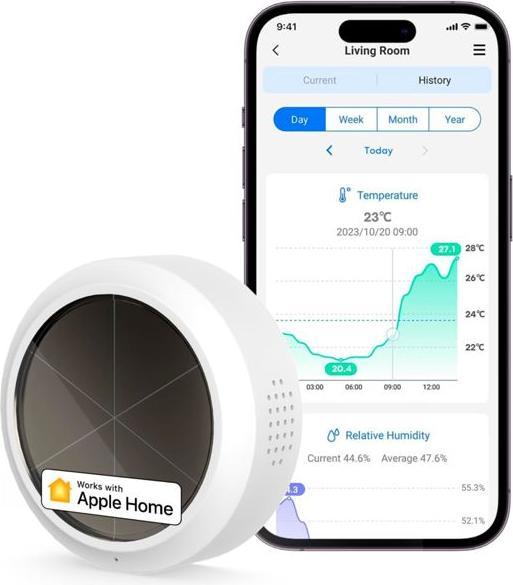 Actual product image Meross Smart temperature/humidity sensor (without hub)