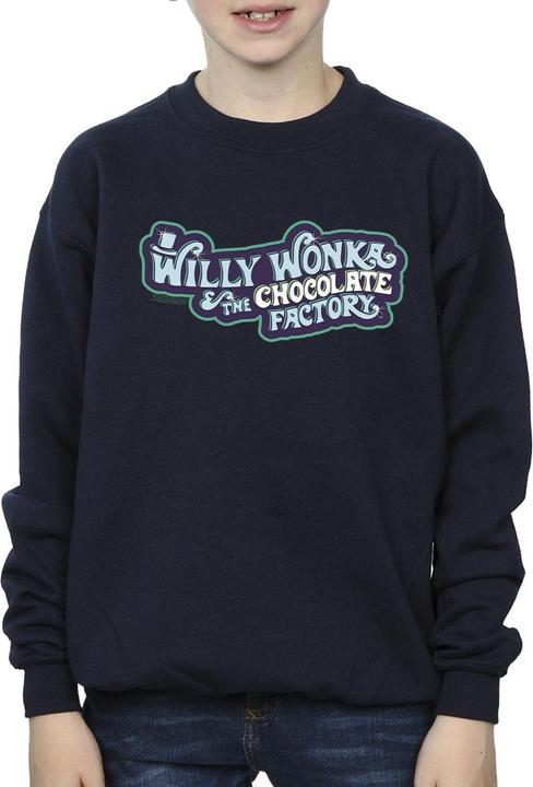 Actual product image Willy Wonka & the Chocolate Factory Boys Chocolate Factory Logo Sweatshirt (152, 158)