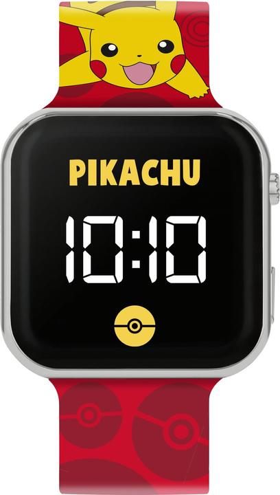 Actual product image Disney Accutime Pokémon Pikachu LED Red Strap Kids Watch POK4405 (Digital watch)