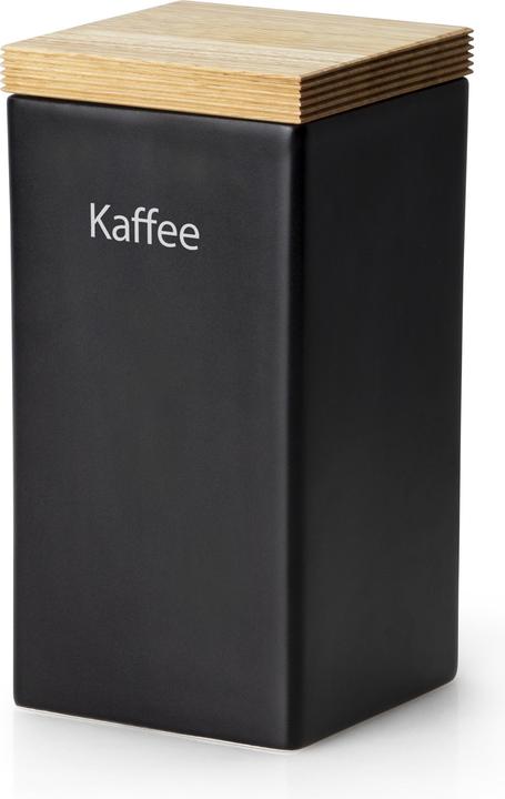 Productafbeelding Continenta Keramische voorraadpot, 1200ml, zwart, 10x10xH20,5cm (1.20 l)