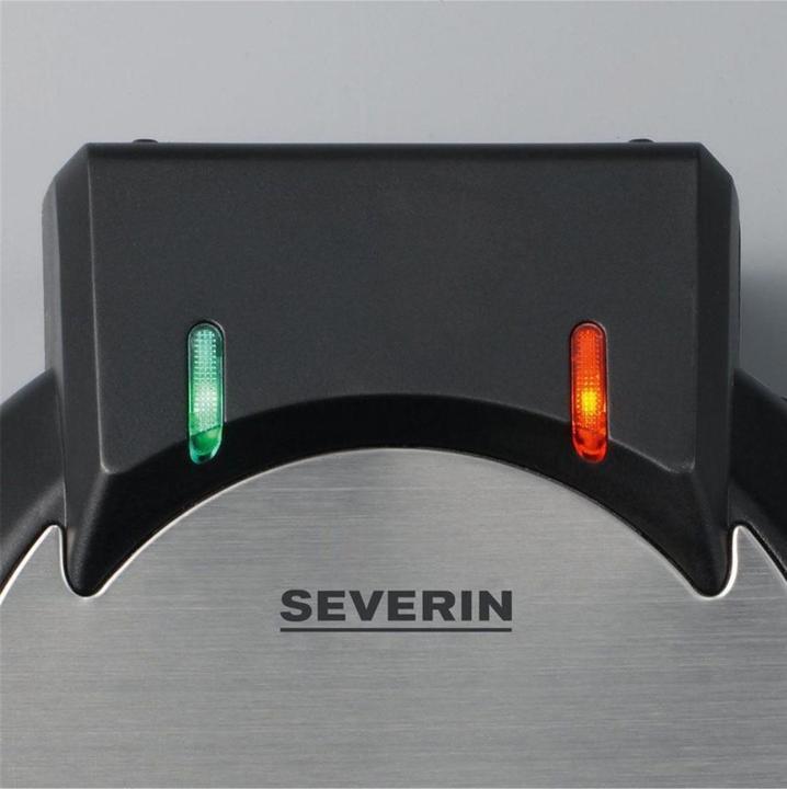 Produktbild Severin 2103 Edelstahl gebürstet-schwarz, 1300 W, Herzform, Anzahl Wafer 5