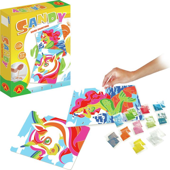 Actual product image Selecta Spielzeug Sandy Sand Painting Unicorn and Mermaid