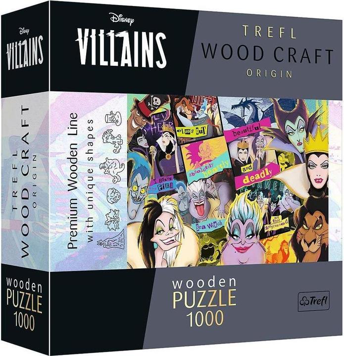 Actual product image Trefl Wooden Puzzle - Villains Reunion (1000 pieces)