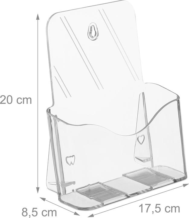 Actual product image Relaxdays 10x brochure stand (A5)