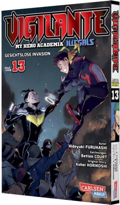 Image du produit Vigilante - My Hero Academia Illegals 13 (Allemand, Cour des Lits, Hideyuki Furuhashi, Kohei Horikoshi, Antje Bockel, 2023)