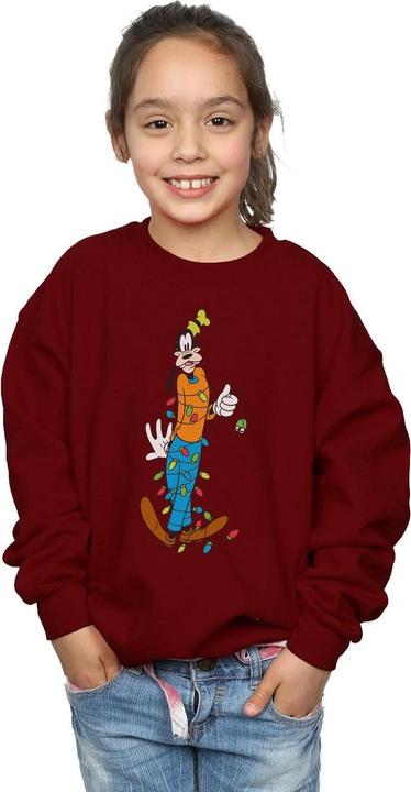 Actual product image Disney Girls Goofy Christmas Lights Sweatshirt (116)