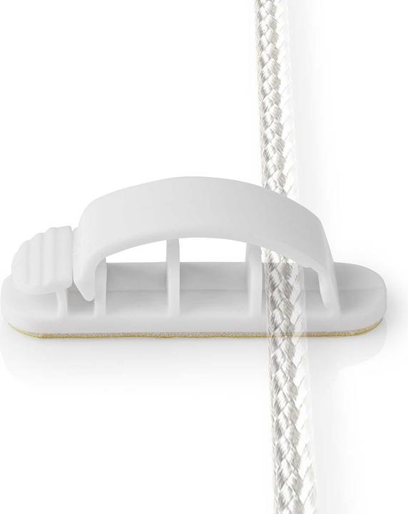 Produktbild Nedis Kabelmanagement Kabelclip Gesperrt 3 Stück Silikon 55 mm Weiss